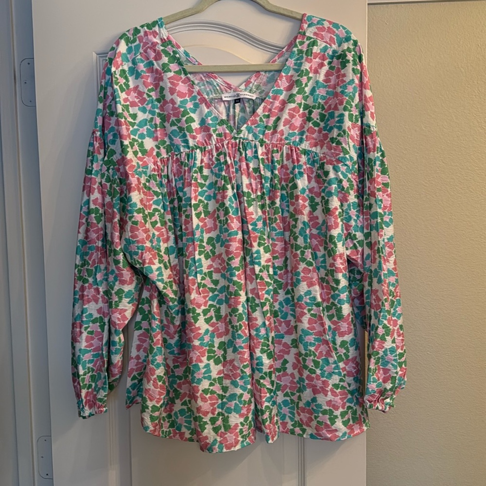 Michelle McDowell long sleeved blouse.